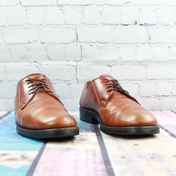 Cole Haan Brown Leather Dress Plain Toe Oxford Shoes Size 10.5 M - Picture 3 of 9